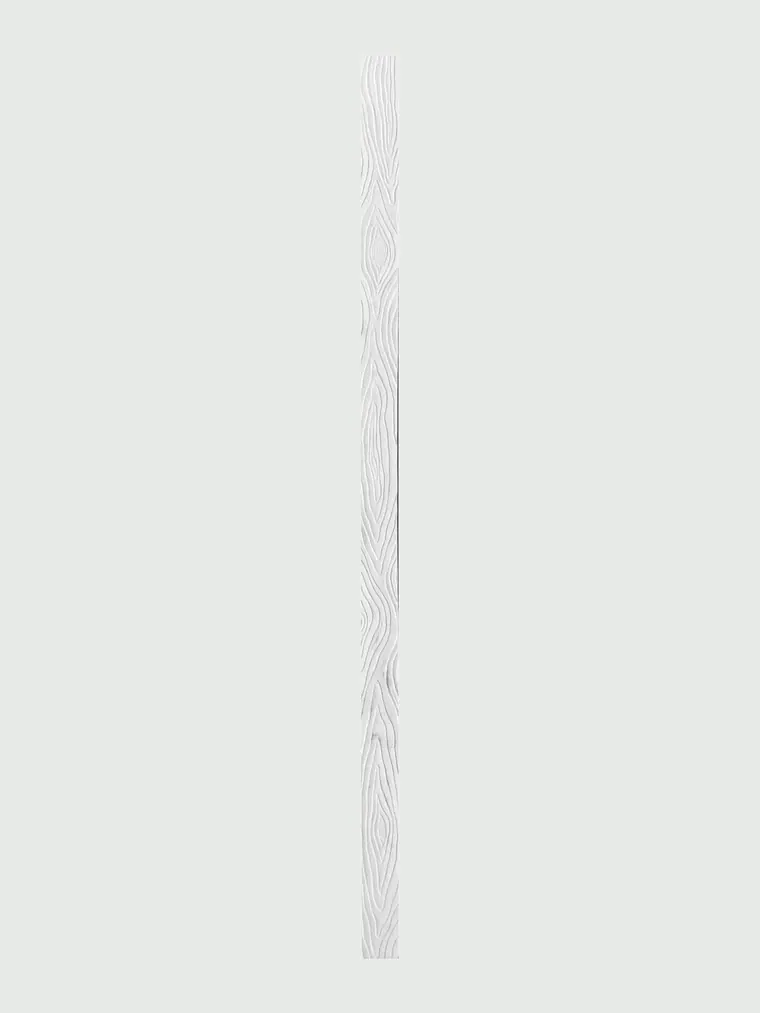 Pilar com veio de madeira, betão branco, 120 &times; 120 &times; 2800 mm