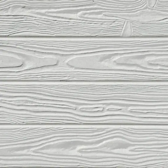 Textura Classic Wood branco em betao cinzento, aproximacao